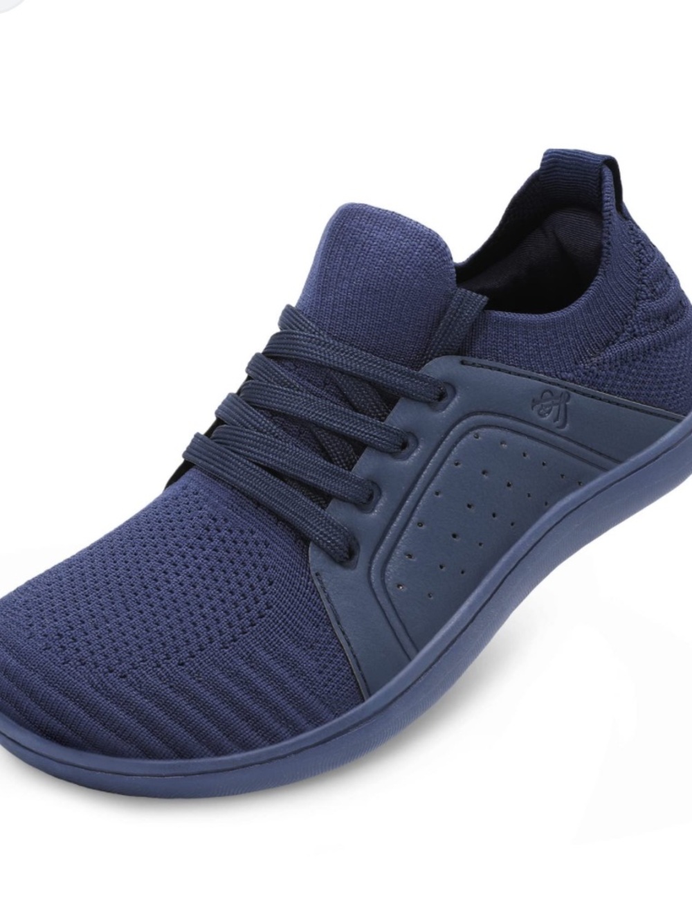 Women's Navy Knit Athletic Sneakers